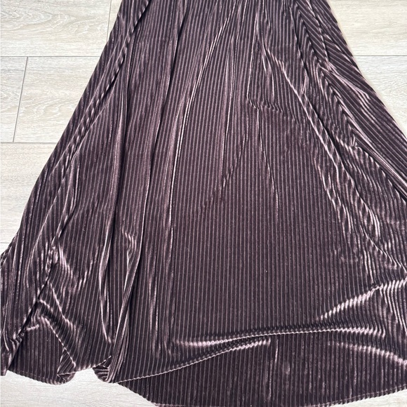 Baltic Born Andi Ribbed Velvet Wrap Maxi Dress women XL holiday Event forest - Picture 8 of 12